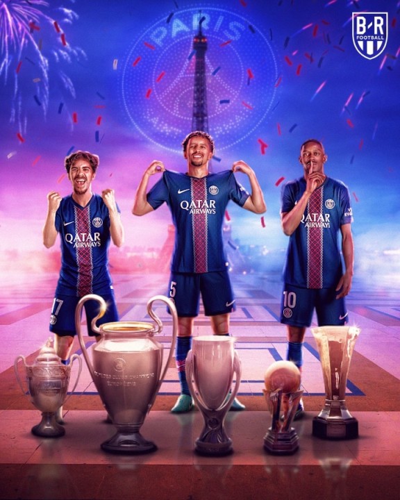 加冕五冠王！巴黎今年已拿5座冠军，12月还可争夺洲际杯